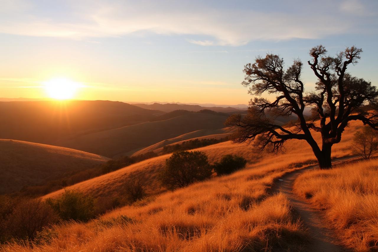 Neighborhood scene representing Orinda, California