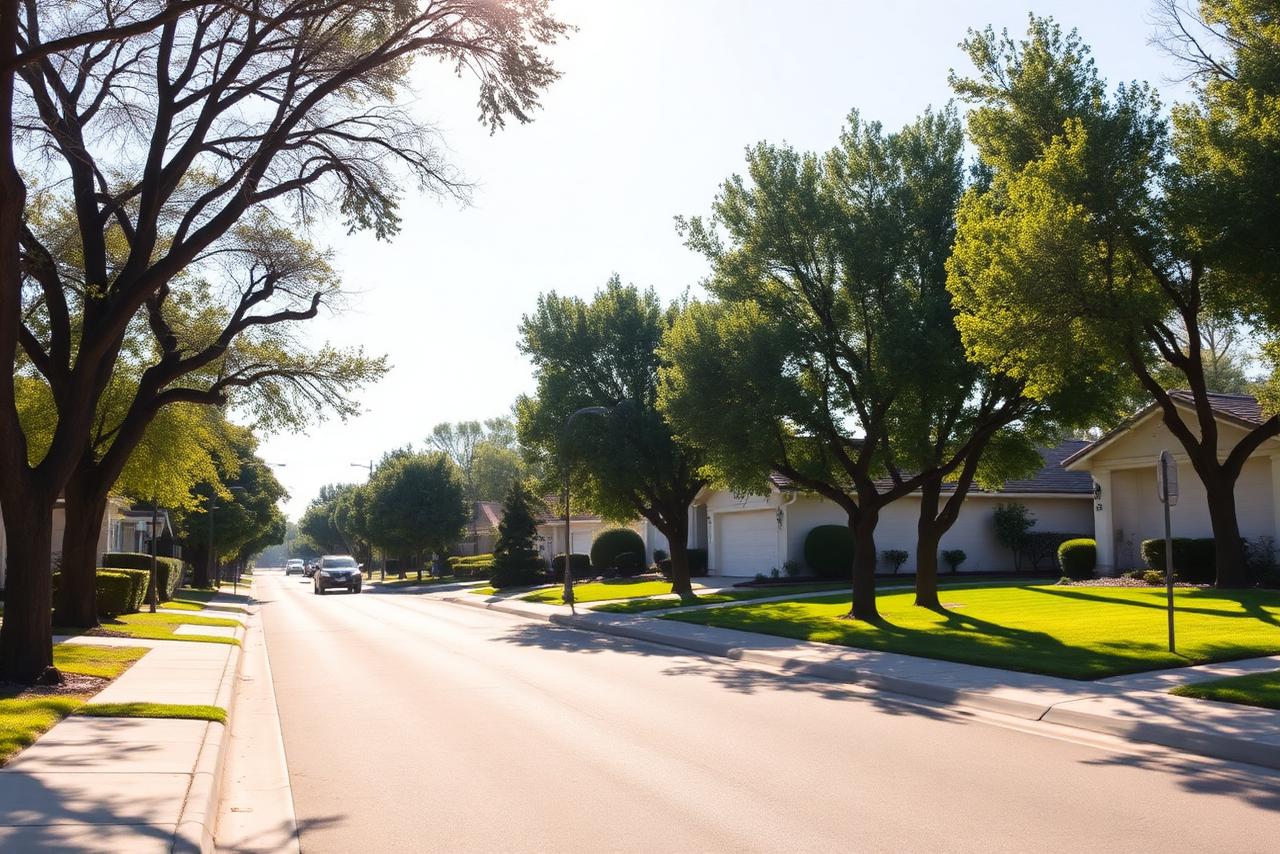 Neighborhood scene representing Lafayette, California